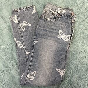 Pacsun Butterfly Print Jeans
